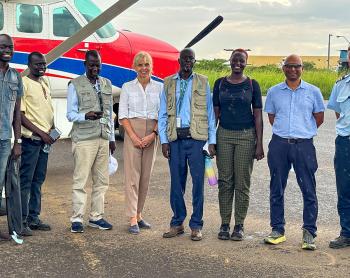 Passengers from Norwegian Embassy and ADRA South Sudan 