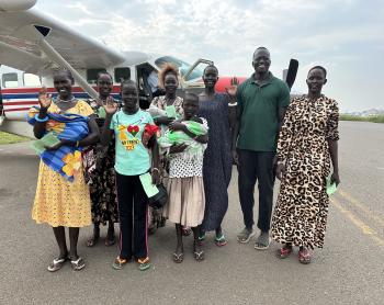 Seven women fly back to Tonj after Fistula Surgery 