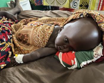 Baby Nyandit - in hospital in Tonj 