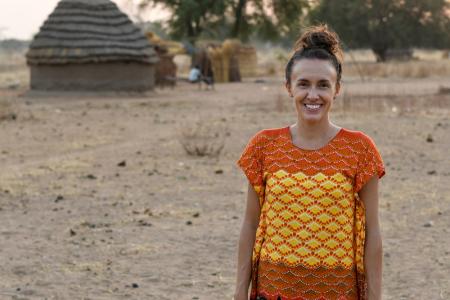 Shannon Albert in her home in Northern Bahr el Ghazal