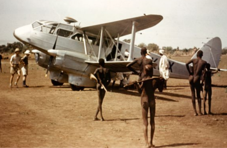 1950 De Havilland Rapide at Doro, southern Sudan