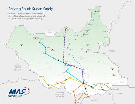 Map of shuttle routes