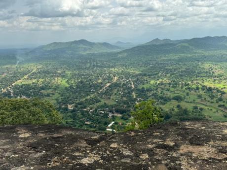 A view over Chukudum from one of the surrounding Hills