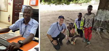 Manowa Malika - together with mum and Operation Project Manager John Feil