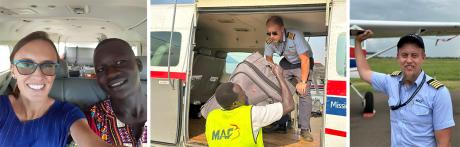 Flying home to Aweil with Pilot Matt Marples