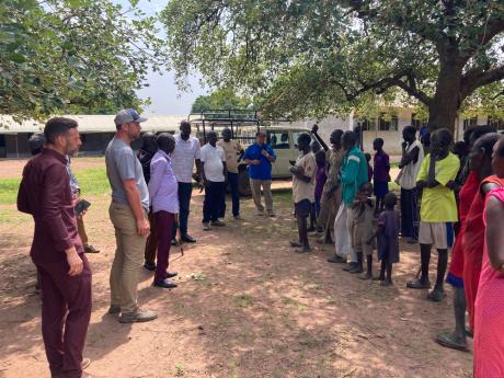 The team from Every Village visit Nyandit's Vilalge