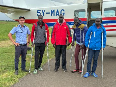 On the way home after surgery 