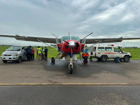 MAF Medevac flight from Juba International Airport